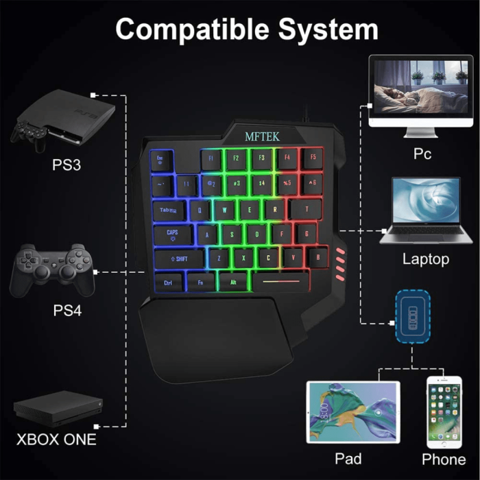 Mix Lite PUBG Mobile Phone Gamepad Converter Controller Adapter For Keyboard Mouse Playing Game