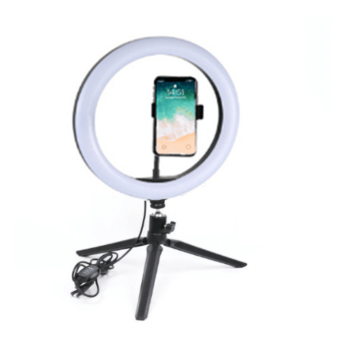 Desktop Ring Lamp 10 Inch With Desk Tripod Live Replenishment Light Make Up Photographic Selfie Ring Light