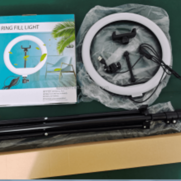 2022 Hot Selling Dimmable Led 12 Inch Ring Light With 2.1m Tripod And Phone Selfie Clip Make Up Video Photographic Ring Lamp