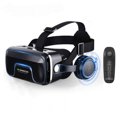 VRshinecon With Remote Controller & Headset 3D