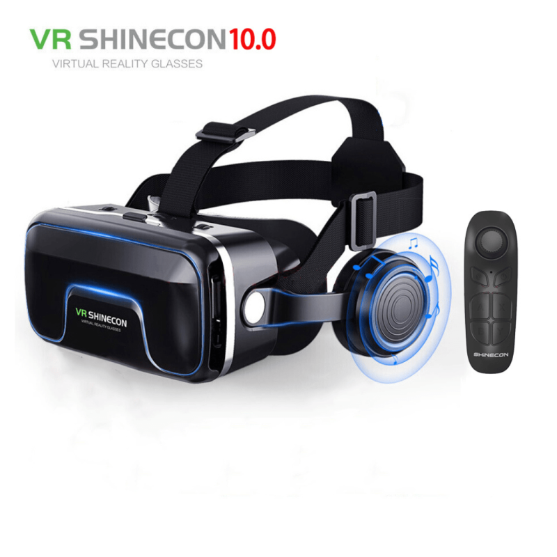 VRshinecon With Remote Controller & Headset 3D