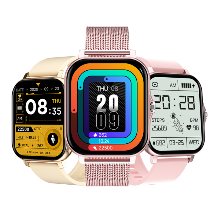 CT2 Fitness Smartwatch Ip68 Waterproof BT Sport Tracker Heart Rate Monitor Bracelet